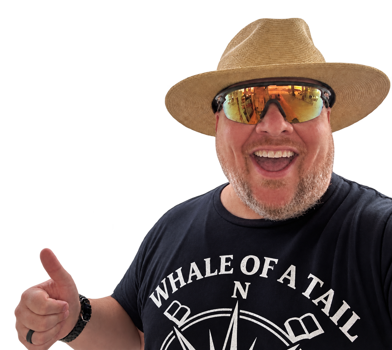 Chad Dukes smiling with a thumbs up